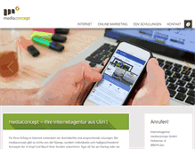 Tablet Screenshot of mediaconcept-ulm.de